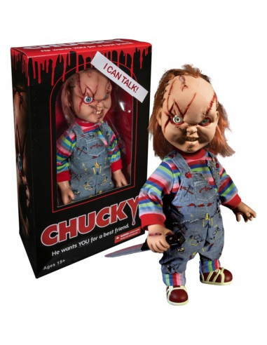 Figura mezco toyz cine chucky hablador mega scale