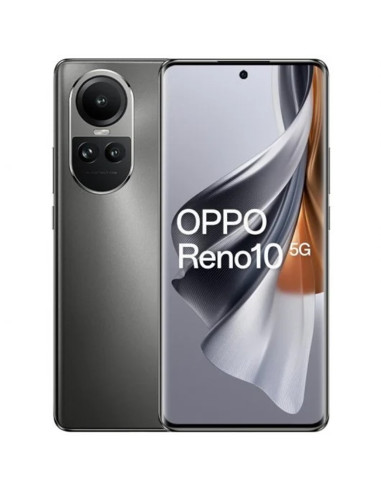 Telefono movil smartphone oppo reno 10 5g grey 6.7pulgadas -  256gb rom -  8gb ram -  64 + 8 + 32 mpx -  32 mpx -  5000 mah -  