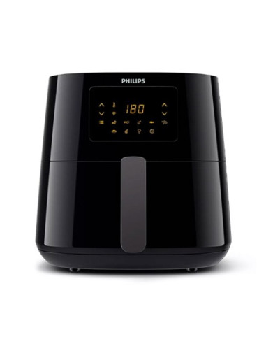 Freidora philips essential airfryer xl negro 6.2l -  200ºc -  turbo star rapid air -  2000w -  control app