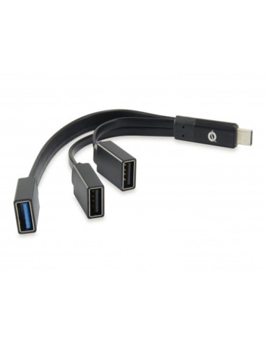 Hub usb tipo c conceptronic hubbies01b 1 x usb 3.0 - 2 x usb 2.0