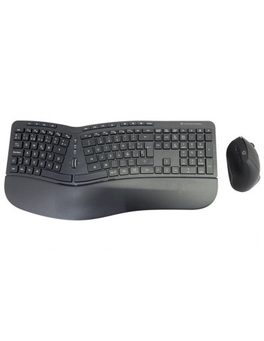 Kit teclado + mouse raton conceptronic orazio02 wireless inalambrico ergonomico