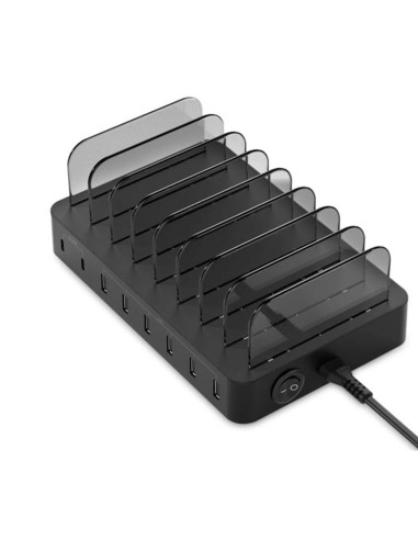 Estacion de carga conceptronic ozul02b pd 6 x usb tipo a - 2 x usb tipo c - 75w