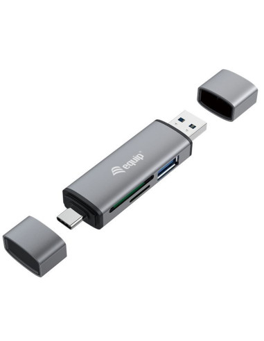 Lector de tarjetas usb tipo a - usb tipo c equip life usb 3.0 -  sd -  micro sd