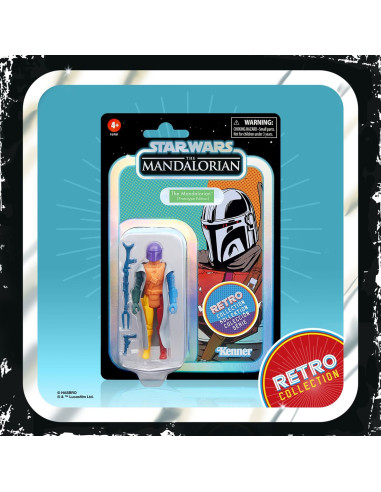 Figura hasbro star wars retro prototype series -  the mandalorian (modelo aleatorio)