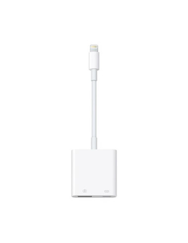 Adaptador lightning a usb apple macho - hembra blanco