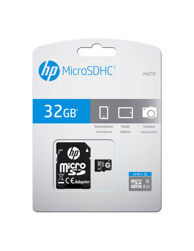 Tarjeta memoria micro secure digital sd hp 32gb class 10 u1