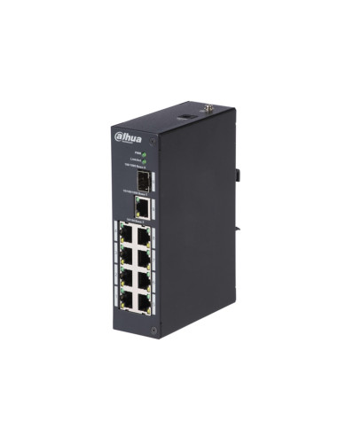 Switch dahua dh - pfs3110 - 8t 8 puertos fast ethernet 1 puerto sfp 1 puerto fibra