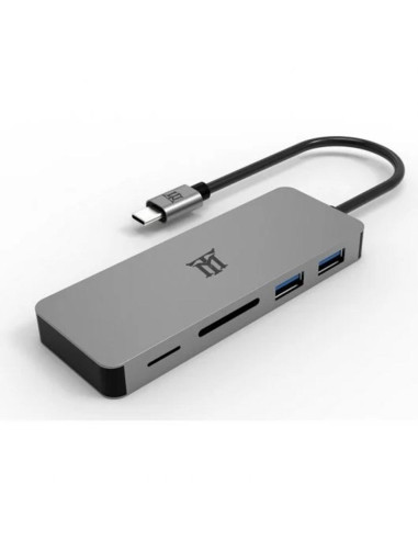 Hub usb tipo c maillon premium 2 x usb 3.2 - 1 x usb tipo c - micro sd - sdxc