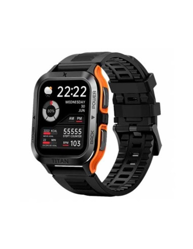 Smartwatch maxcom fw67 titan pro orange 1.85pulgadas