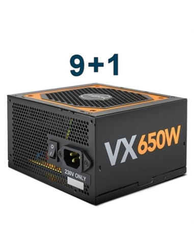 Kit 9+1 fuente alimentacion nox urano vx atx 650w