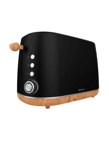 Tostadora vertical cecotec trendytoast 9000 black woody 900w