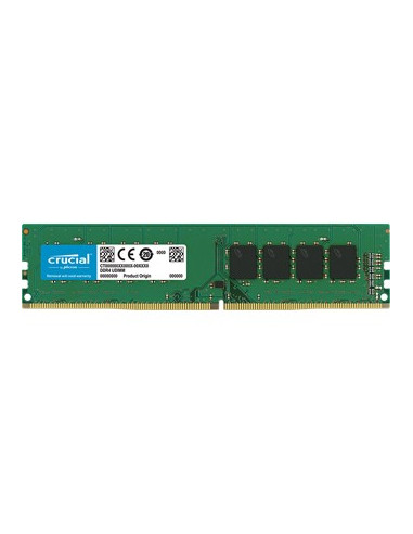 Memoria ram ddr4 8gb crucial -  dimm -  2400mhz -  pc4 - 19200 -  cl 17 -  1.2v