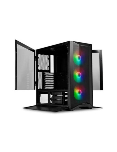 Caja ordenador gaming lian li atx lancool ii mesh c rgb cristal templado usb 3.0 negro