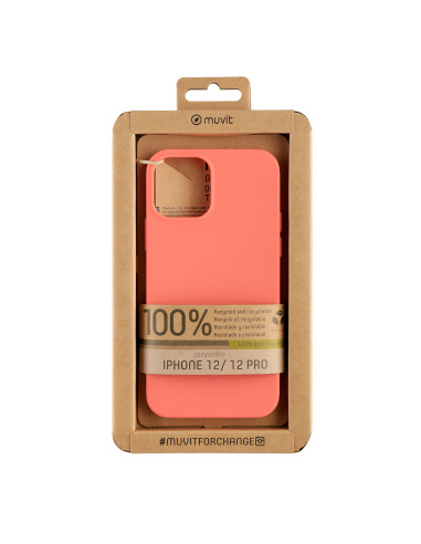 Funda muvit recycletek para apple iphone 12 - 12 pro living coral