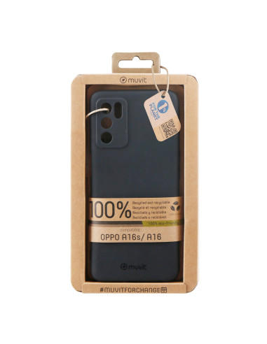 Funda muvit recycletek para oppo a54s - 16s - a16 negra