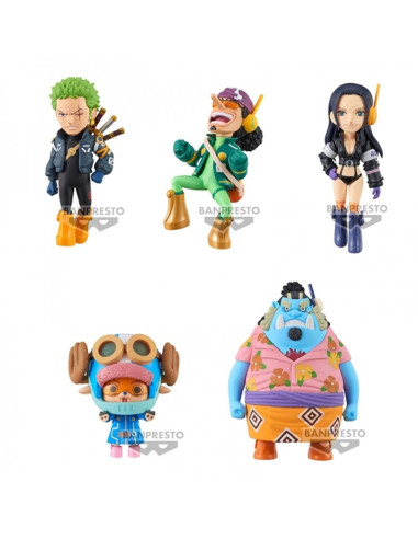 Figura banpresto one piece world collectable egg head 2 1 de 7cm unidad aleatoria