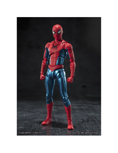 Figura tamashii nations sh figuarts spider - man no way home marvel spider - man (new red & blue suit)