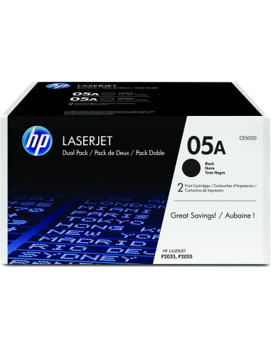 Pack toner hp laserjet p2035 - 2055d - 2055dn toner negro (pack 2)