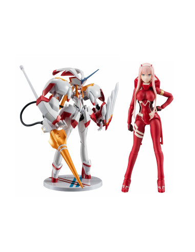 Figura tamashii nations sh figuarts darling in the franxx ztrelizia & zero two 5th aniversario set