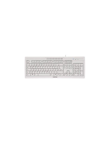 Teclado cherry stream 3.0 usb ultraplano blanco