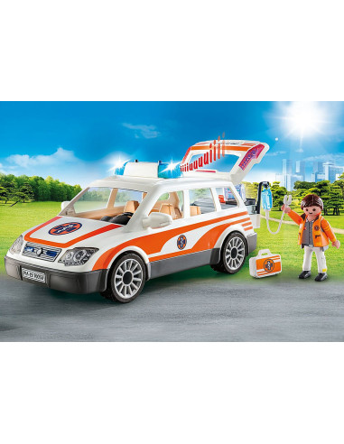 Playmobil rescate coche de emergencias con sirena