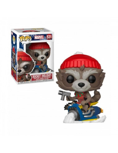 Funko pop marvel guardianes de la galaxia rocket version navideña 43334