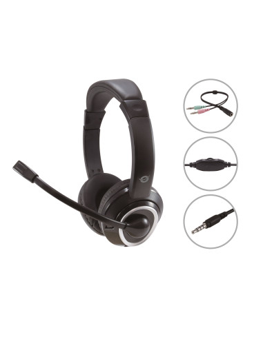 Auricular conceptronic polona02ba - jack 3.5mm - microfono - control volumen