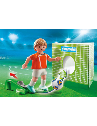 Playmobil deportes jugador de futbol -  paises bajos holanda