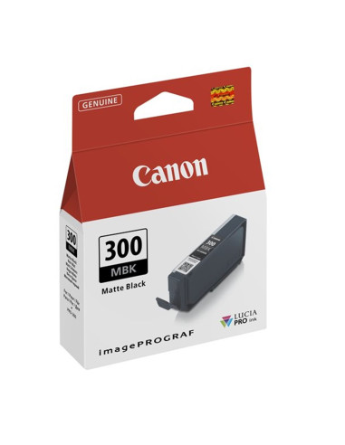 Cartucho canon pfi - 300 mbk negro mate