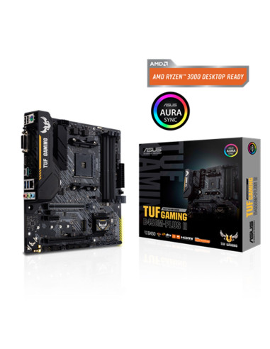 Placa base asus amd tuf gaming b450m - plus ii socket am4 ddr4 x4 max 128gb 2666mhz hdmi dvi - d matx