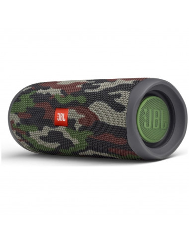 Altavoz bluetooth jbl flip 5 camuflaje - 20w rms -  ipx7 - bateria 4800mah - manos libres - verde