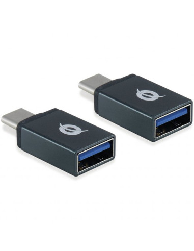 Kit adaptadores conceptronic usb tipo c 3.1 macho a usb a 3.1 hembra otg 5gb - s pack 2 unidades