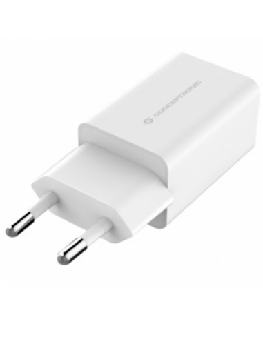 Cargador conceptronic 2xusb 5v - 12w blanco