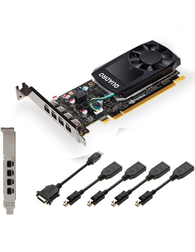 Tarjeta grafica vga pny quadro p1000 4gb gddr5 dp pci express 3.0 x16