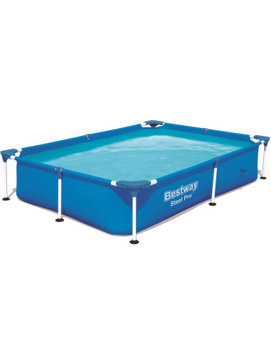 Bestway 56401 -  piscina desmontable tubular steel pro 221x150x43 cm