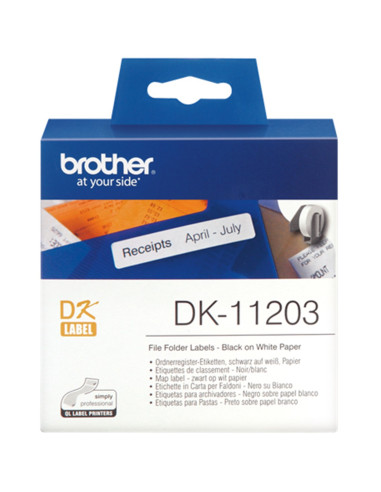 Rollo de etiquetas precortadas brother dk11203