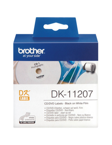 Rollo de etiquetas precortadas brother dk11207