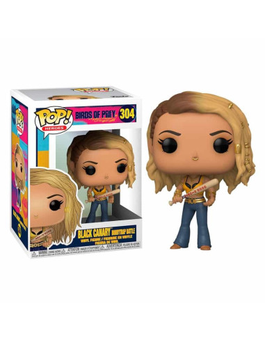 Funko pop dc aves de presa canario negro black canary 44372