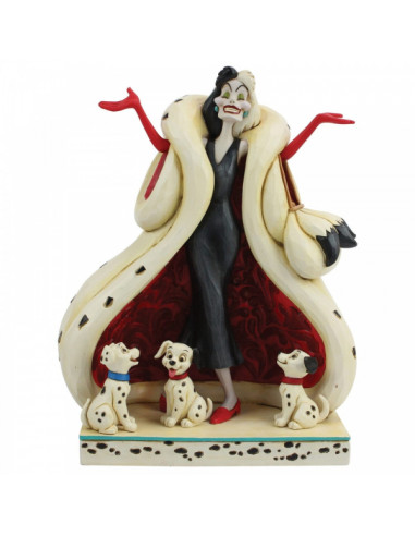 Figura enesco disney 101 dalmatas cruella de vil