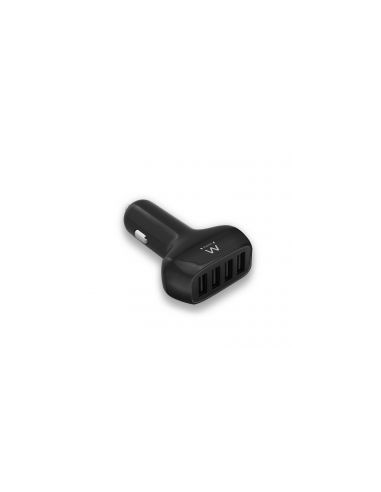 Cargador de coche ewent ew1354 4 puertos usb 9.6a