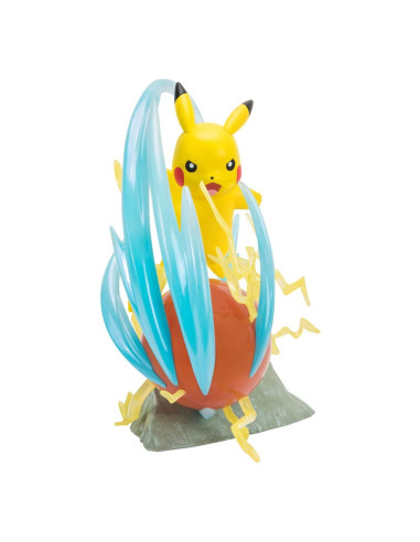 Figura pokemon 25 aniversario con iluminación deluxe pikachu