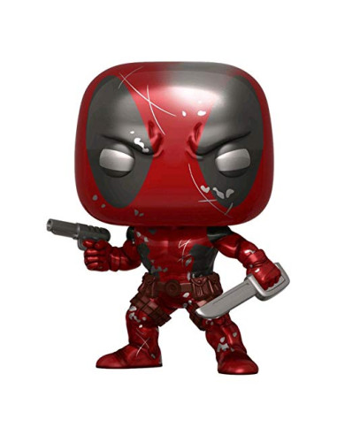 Funko pop marvel 80th primera aparicion deadpool efecto metalico exclusivo 45347