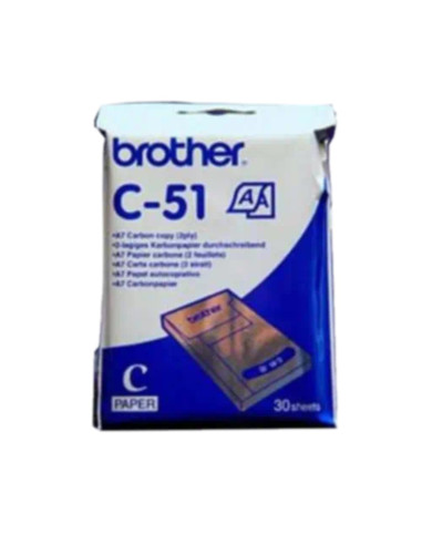 Pack de papel termico brother c51 a7 30 unidades