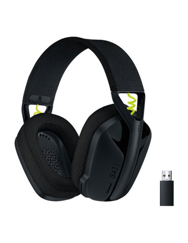 Auriculares con micrófono logitech g435 gaming inalámbricos negro