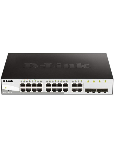 Switch d - link 20 puertos gestionable 16 gigabit ethernet 10 - 100 - 100 4 sfp