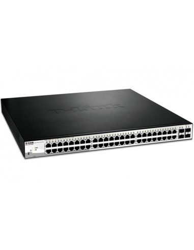 Switch d - link 52 puertos gestionable 48 gigabit ethernet 10 - 100 - 100 poe 4 sfp