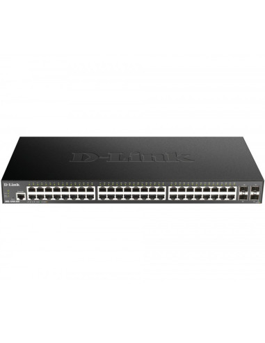 Switch d - link 52 puertos gestionable 48 gigabit ethernet 10 - 100 - 1000 4 sfp l3 lite