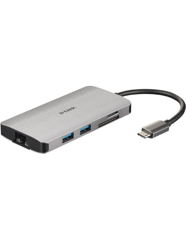 Hub d - link dub - m810 3 usb 3.0 hdmi rj45 usb tipo c lector sd microsd