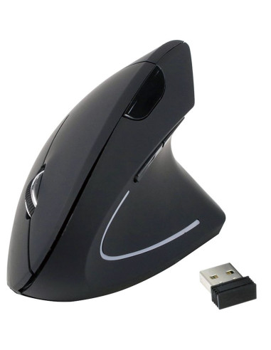 Mouse raton ergonomico equip optico - wireless inalambrico - 1600dpi