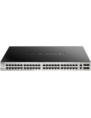 Switch d - link 48 ptos giga +2 x10 giga + 4 x10giga fps dgs - 3130 - 54ts d - link